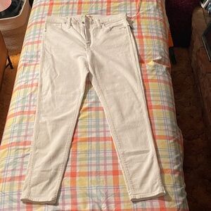 Madewell Women's White Skinny Jeans